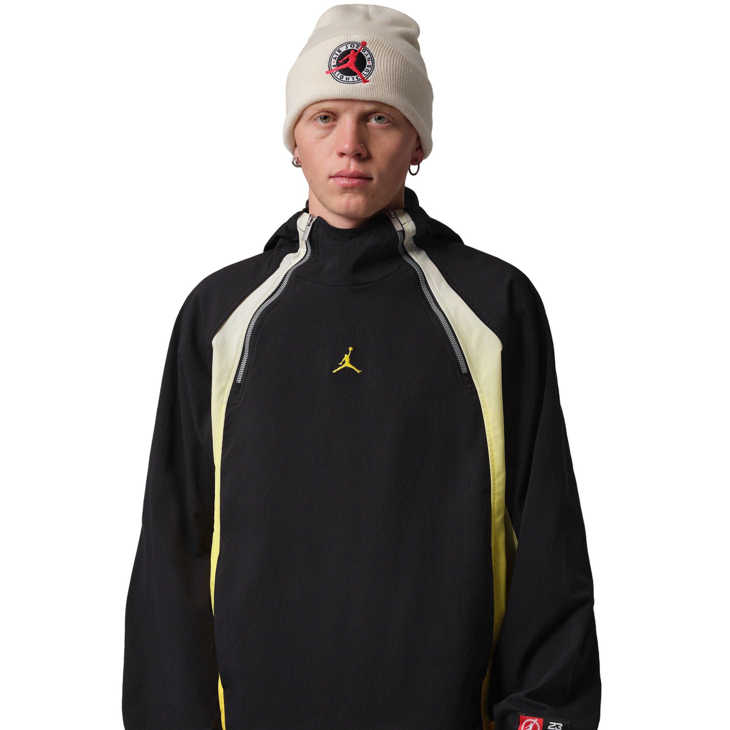Jordan Men's Flight Lightweight Half-Zip Hoodie - BLACK/YELLOW